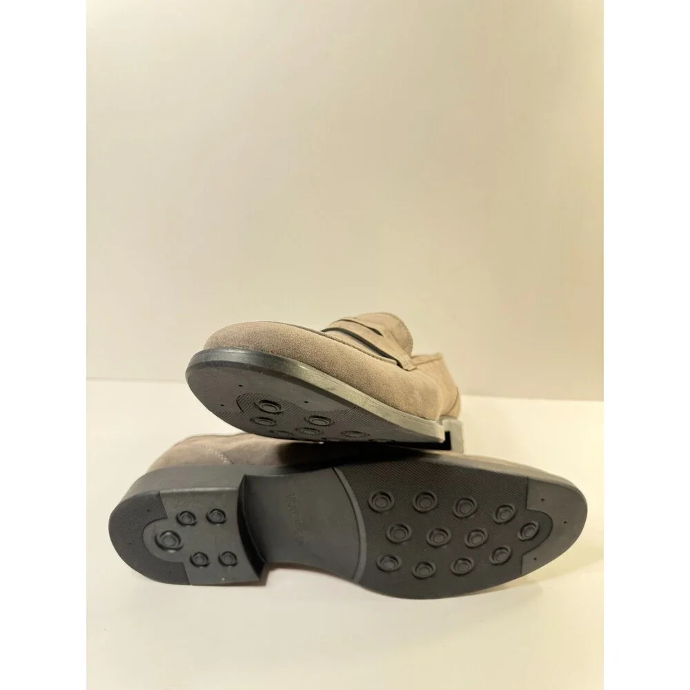Men's Taupe Suede Penny Loafer Oxfords & Derbys